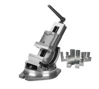 Manual Table Vise, 360° Rotatable, 0-90° Standard Scale, Maximum Opening Size 100mm, Ideal for Grinding and Milling Machines
