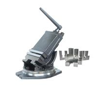 Manual Table Vise, 360° Rotatable, 0-90° Standard Scale, Maximum Opening Size 100mm, Ideal for Grinding and Milling Machines