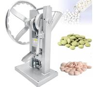 Manual Tablet Press Machine for Industrial Lab Use, Stainless Steel Pill Maker with Adjustable Thickness, Ideal for Sugar Slice and Pill Making