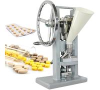 Manual Tablet Press Machine for Pill Making, Adjustable Thickness 0-6mm, Ideal for Western and Traditional Chinese Medicine