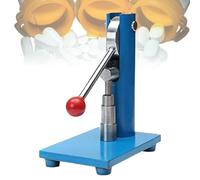 Manual Tablet Press Machine with 4 Dies (6/8/10/12mm) & Extended Handle - Powder Pill Maker for DIY Tableting & Stamping (10mm)