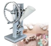 Manual Tablet Punch Press for Pill and Candy, Adjustable Thickness 0-6mm, Efficient 0-2000 Pieces/Hour, Ideal for Home Kitchen Use