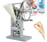 Manual Tablet Punch Press Machine, Adjustable Thickness 0-6mm, Up to 2000 Pieces/Hour, Ideal for Home Use and Small Scale Production