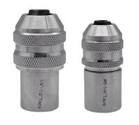 Manual Tap Holder Set, Adjustable Alloy Steel Socket Tools with Knurled Grip, Small Large Pair for Hand Thread Repair, Workshop Maintenance Use Adjustable Tap Socket Set Manual Holder Thread Service