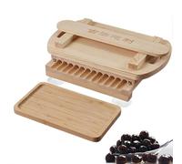 Manual Tapioca Pearl Maker Machine, 15/19/22mm Pearl Sizes, Double Handle & Sliding Baffle, for Milk Tea Shop Home Kitchen