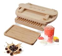Manual Tapioca Pearl Maker Machine for Bubble Tea, Jam-Free Grooves, Create Perfect Pearls for Milk Tea, Dessert Shops & DIY