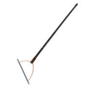 Manual Tares Grass Cutter, Double Edged Steel Blade Cutting Hand Tool Sod Ditches Shears Long Lawn Trimming While Standing Degree Swivel Serrated Push Reel Mower Adjustable (4