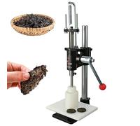 Manual Tea Cake Press Machine, Hand Operated Tea Press Tool with 4cm Mold and Sturdy Base, Round Teas Cake Forming Machine, Adjustable Handle Angle, for Small Batch Teas Processing
