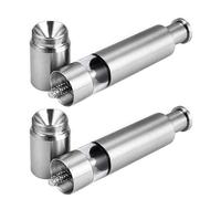 Manual Thumb Pepper Grinder - Push Button Salt Mill, Stainless Steel Pump Grinder | -Handed Operations Pepper Grinder with Smooth Pump Action, Compact and Sturdy for Easy Seasoning, Perfect for Kit