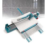 Manual Tile Cutter, 1200mm Cutting Width, Adjustable Laser Guide, Precise Cutting for Floor Tiles, Compatible with Tile Thickness 6-15mm, Ideal for Renovation