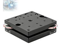 Manual Tilt Stage for Microscopy, Precision Goniometer Adjustable Platform ±2°, Horizontal Tilt Swing, 60x60mm Table Size, Ideal for Automation and Research