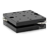 Manual Tilt Stage, Precision Goniometer, Micrometer Adjustable ±2°, 60×60mm Table for Microscopy, Optical Alignment & Automation
