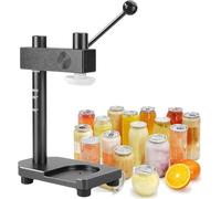 Manual Tin Can Seaming Machine for Jars, Bottles, and Cups - Height Adjustable Hand Capper for 250-700ML PET and Aluminum Cans, Ideal for Coffee, Beer, and Snack Packaging