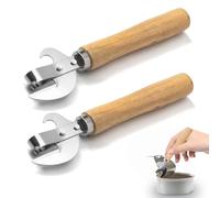 Manual Tin Opener, 2Pcs Multi Functional Can Opener, Side Cut Design for Effortless Opening, Tin Opener for Camping, Kitchen and Travel