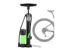 Manual Tire Inflator: 160 PSI Pump, Portable Floor Valve, Manual Cycling Tool, Mountain Road Accessory, Commuting Bike Equipment, Pressure Gauge