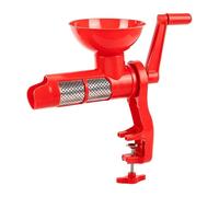 Manual Tomato Press - Hand Crank Food Mill With Strainer | Table Clamp | Hand Crank, ABS/stainless Steel; Purees Fruit, Veggies For Sauce, Jam, Juice; Includes Filter, Funnel