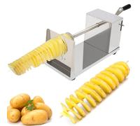 Manual Tornado Spiral Potato Cutter, Stainless Steel Hand Crank Potato Tower Machine, Manual Twisted Vegetable Cutter, Potato Chips Machine, Fruit Cutter, Kitchen Cooking Tools,A