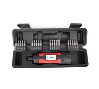 Manual Torque Screwdriver with 1/4 Inch Drive, 10-65 in.lb Adjustable Torque Wrench, Non-Slip Ergonomic Handle for Electrical and Mechanical Work