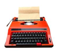 Manual Traditional Typewriter, Vintage Manual Typewriter Machine, Portable Classic Writing Tool for Creative Writing, Notes & Letters for Literary Enthusiasts and Nostalgia Lovers