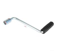 Manual Trailer Jack Crank Handle Compatible with 19mm Socket, Galvanized Iron Construction, 220mm Handle for Precise Adjustment