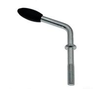 Manual Trailer Jack Handle, Galvanized Hand Winch Crank - For RV Clamp Pipe Fitting, Heavy Duty Replacement Part - For European Style Trailer Systems and Guide(Standard Handle)