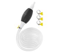 Manual Transfer Siphon Pump Set for Petrol and Fish Tanks | Black Rubber and Iron Build, Backflow Prevention, High Flow Output, Common Liquids Use