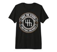 Manual Transmission Design Three Pedals Shift Pattern Premium T-Shirt