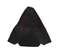 Manual Transmission Gear Shift Knob Cover in Leather PU Enhance Your Car Interior with a Accessory (red line)