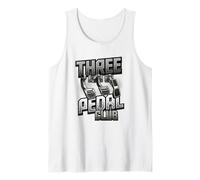 Manual Transmission Three Pedal Stick Shift Car Tank Top