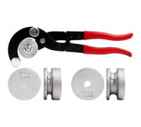 Manual Tube Bender Tool for Copper and Aluminum Pipes, 4-in-1 with 4.8mm, 6.35mm, 8mm and 10mm Sizes, Chrome Vanadium Steel Construction