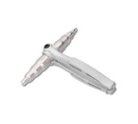 Manual Tube Expander - HVAC Tools Flaring Tool, Pipe Expander Swaging Tool, Aluminum Alloy & 45# Steel, Expands Copper Pipes 6-22mm, Ergonomic Handle, Portable Tail Lock Design