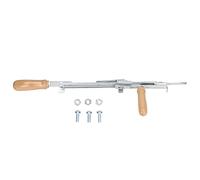 Manual Tufting Machine, Handheld Rug Gun with Beech Wood Handle, Stainless Steel DIY Tufting Tool for Beginners, Adjustable Speed Carpet Tufting Gun for Home Artwork