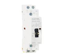 Manual Type AC Contactor 2P 16A 20A 25A 2NC OR 2NO 220V Manual Control Household Contactor Din Rail Type(2P 16A 2NO M)