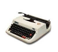 Manual Typewriter Portable Model - White Vintage Typewriter, Sleek & Durable Classic Word Processor for Writers - Typewriters