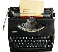Manual Typewriter - Retro Portable English Typewriter for Writing, Crafting, and Decoration