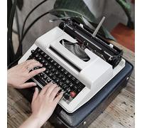 Manual Typewriter - Retro Style Classic Word Processor for Writing Novels Anywhere - Portable and Easy to Use, Perfect for Creative Projects and Nostalgic Typing Experiences