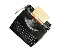 Manual Typewriter Traditional Retro Style, Old Mechanical English Typewriter Fashioned, for Notes,Letters,or Creative Writing- Literary Retro Collection Gift(Black)