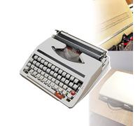 Manual Typewriter, Vintage Finish, Portable Design with Flexible Buttons for Clear Handwriting, Perfect for Literary and Retro Collections
