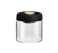 Manual Vacuum Sealed Jar, 11x11x14cm Clear Glass Container Airtight Storage Hand Pump Fresh Lock Coffee Beans Grains Kitchen