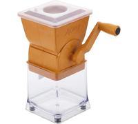 Manual Vegetable Chopper with Hand Crank, Multi-Purpose Kitchen Cutter for Chilli, Onion, Tomatoes, Clear Storage Container