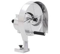 vidaXL Manual Vegetable Cutter Silver Aluminum Vegetables Chopper Crusher