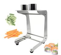 Manual Vegetable Cutter Tool with Stand, Stainless Steel Slicer for Salad and Sushi Making