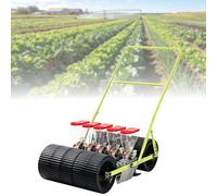 Manual Vegetable Seeder, Adjustable 1-6 Row Garden Planter, Farmer Seeding Machine with Variable Row Spacing & Depth Control for Corn, Cabbage, Spinach, Carrot