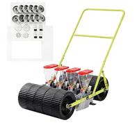 Manual Vegetable Seeder, Adjustable Row Spacing & Depth Hand Push Planter For Peanut Corn Leek, Handheld Garden Seeder Spreader Tool For Home Farm Agricultural Planting(4)