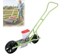 Manual Vegetable Seeder, Precision Seed Planter with Adjustable Row Spacing 7-44 cm, Suitable for 40+ Crops, Ideal for Outdoor Garden Agriculture, 2-Row Design