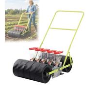 Manual Vegetable Seeder, Precision Seed Planter with Adjustable Row Spacing 7-44 cm, Suitable for 40+ Crops, Ideal for Outdoor Garden Agriculture, 2-Row Design