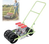 Manual Vegetable Seeder, Precision Seed Planter with Adjustable Row Spacing 7-44 cm, Suitable for 40+ Crops, Ideal for Outdoor Garden Agriculture, 2-Row Design