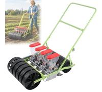 Manual Vegetable Seeder, Precision Seed Planter with Adjustable Row Spacing 7-44 cm, Suitable for 40+ Crops, Ideal for Outdoor Garden Agriculture, 2-Row Design