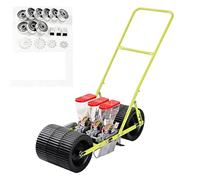 Manual Vegetable Seeder with Adjustable Row Spacing and Depth, Hand Push Planter for Efficient Home and Farm Planting