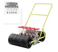 Manual Vegetable Seeder with Adjustable Row Spacing and Depth, Hand Push Planter for Efficient Home and Farm Planting